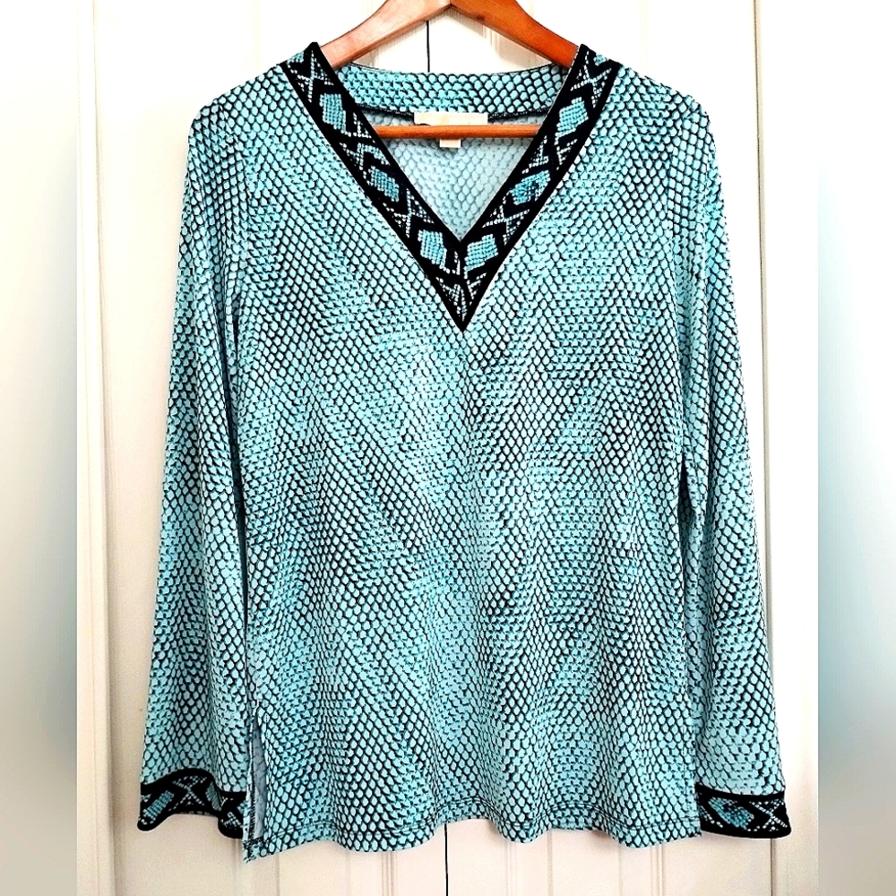 Michael Kors, Snake Print/ Animal Print,,V neck Tunic
